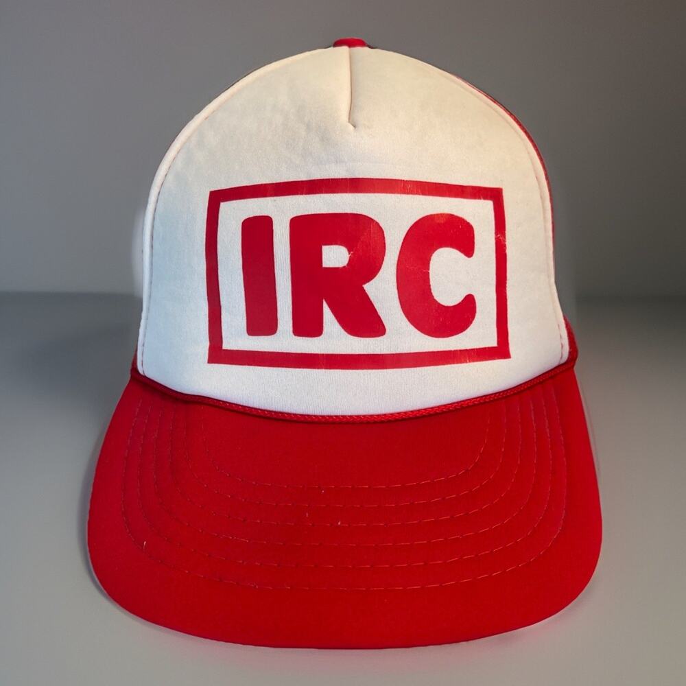Vintage IRC Trucker Snapback Hat Madhatter Rare McDonald’s